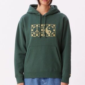 Obey Zen yin yang Pullover Hoodie sweatshirt green